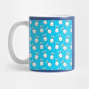 blue rabbits Mug